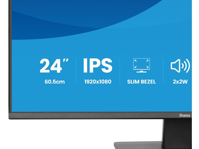 iiyama ProLite monitor X2493HSU-B1 24" IPS, 120Hz, Black, 4-side slim bezel and C energy class, HDMI, Display Port, USB Hub image 14