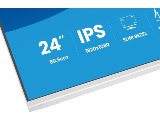 iiyama ProLite monitor XB2497HSU-W1 24" IPS, White, Full HD, energy label C, HDMI, Display Port, 120 hz, Height Adjustable, Eye Comfort  image 5