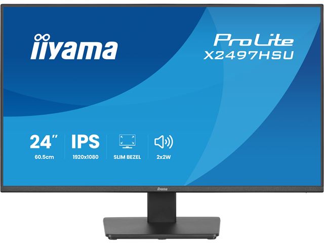 iiyama ProLite monitor X2497HSU-B1 24" IPS, Full HD, energy label C, HDMI, Display Port, 120 hz, Eye Comfort  image 2