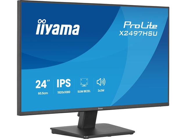 iiyama ProLite monitor X2497HSU-B1 24" IPS, Full HD, energy label C, HDMI, Display Port, 120 hz, Eye Comfort  image 4