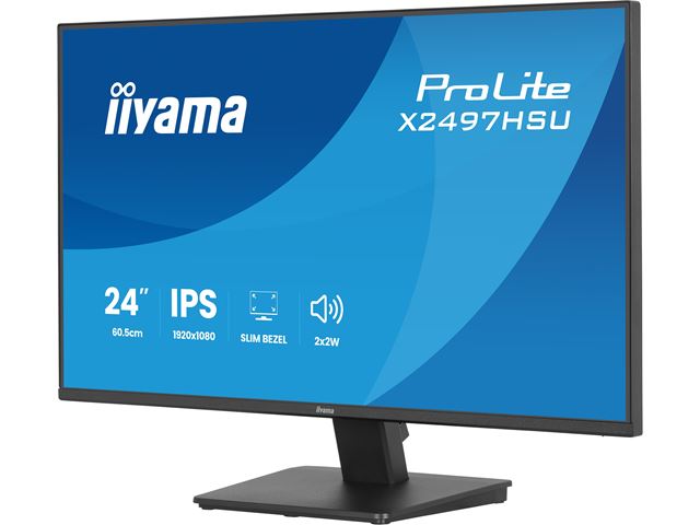 iiyama ProLite monitor X2497HSU-B1 24" IPS, Full HD, energy label C, HDMI, Display Port, 120 hz, Eye Comfort  image 5