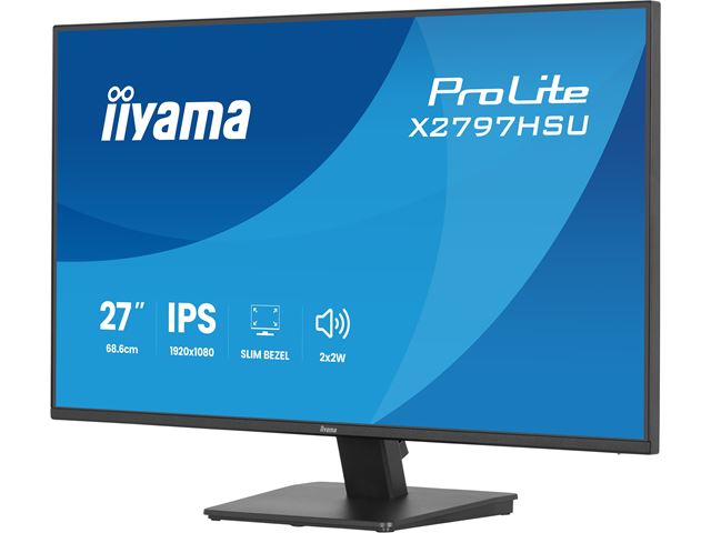 iiyama ProLite monitor X2797HSU-B1 27" IPS, Full HD, energy label C, HDMI, Display Port, 120 hz, Eye Comfort  image 5