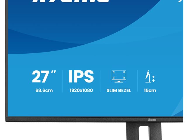 iiyama ProLite monitor XB2797HSU-B1 27" IPS, Height Adjustable, Full HD, energy label C, HDMI, Display Port, 120 hz, Eye Comfort  image 9