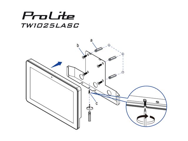 iiyama ProLite TW1025LASC-B3PNR, 10.1” PCAP 10pt touch screen with Android and Power over Ethernet Technology, Webcam/Mic, NFC/RFID reader and RGB LED bar image 11