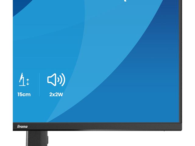 iiyama ProLite monitor XB2793QSU-B1 Height Adjustable ergonoic stand, 27" IPS, 75Hz, Black, 4-side slim bezel and QHD Res 2560×1440, HDMI, Display Port, USB Hub image 10