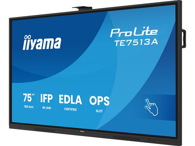 iiyama ProLite TE7513A-B2AG 75’’ Google EDLA Certified 4K Touchscreen, iiWare 21E with Android 14-EDLA, WiFi-6 with Bluetooth 5, with wall mount. image 4