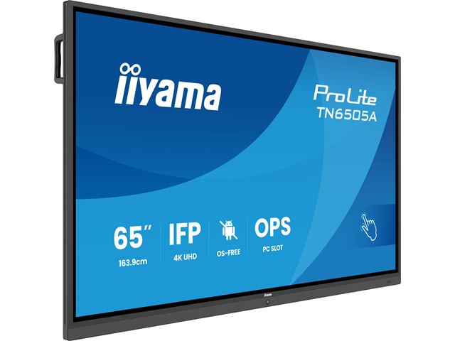 iiyama ProLite TN6505A-B1AG 65’’ 4k, IPS, HDMI/DP/USB-C, OS-Free Professional Touch Display for Maximum Security and Full IT Control, Anti-Glare with wall mount. image 1