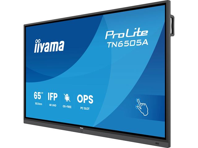 iiyama ProLite TN6505A-B1AG 65’’ 4k, IPS, HDMI/DP/USB-C, OS-Free Professional Touch Display for Maximum Security and Full IT Control, Anti-Glare with wall mount. image 2
