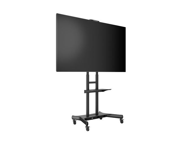Multibrackets M Public Floorstand Basic for 55" - 86" screens -  max load: 90kg - UL - VESA: 200x200-800x500mm - black image 1