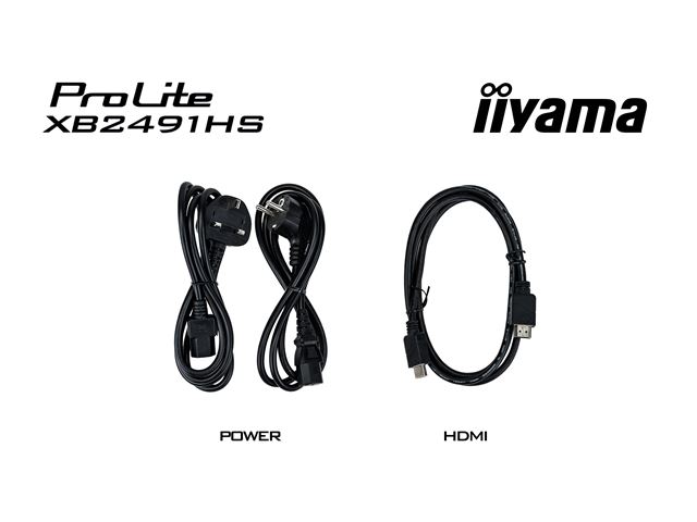 iiyama ProLite monitor XB2491HS-B1 24" IPS, Height Adjustable, Full HD, Black, Ultra Slim Bezel, HDMI, Display Port, 120hz, speakers image 17
