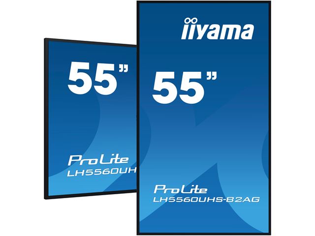 iiyama ProLite LH5560UHS-B2AG 55", VA, 4K, 24/7 Hours Operation, HDMI x 3, Landscape/Portrait, Anti-Glare, Android OS and FailOver image 3