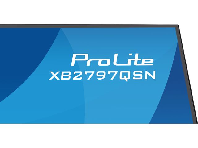 iiyama ProLite monitor XB2797QSN-B1 27" IPS, WQHD, USB-C dock and RJ45 (LAN), Ultra Slim Bezel, HDMI, Display Port, Height Adjustable.  image 9