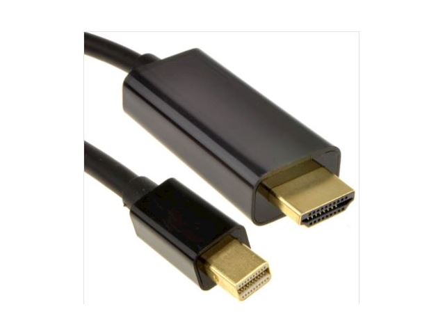 MINIDP-2M-HDMI Mini DisplayPort to HDMI Cable 2m BLACK image 0