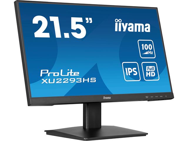 iiyama ProLite monitor XU2293HS-B6 22" IPS, 3-side borderless, Full HD, HDMI, 100hz refresh rate, flicker free, blue light reducer image 3