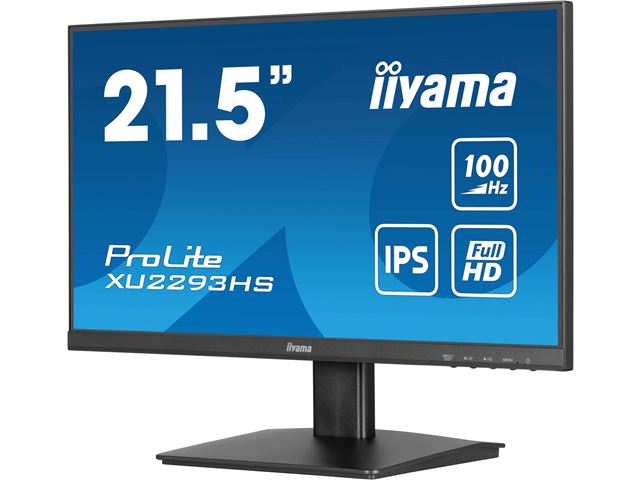 iiyama ProLite monitor XU2293HS-B6 22" IPS, 3-side borderless, Full HD, HDMI, 100hz refresh rate, flicker free, blue light reducer image 4