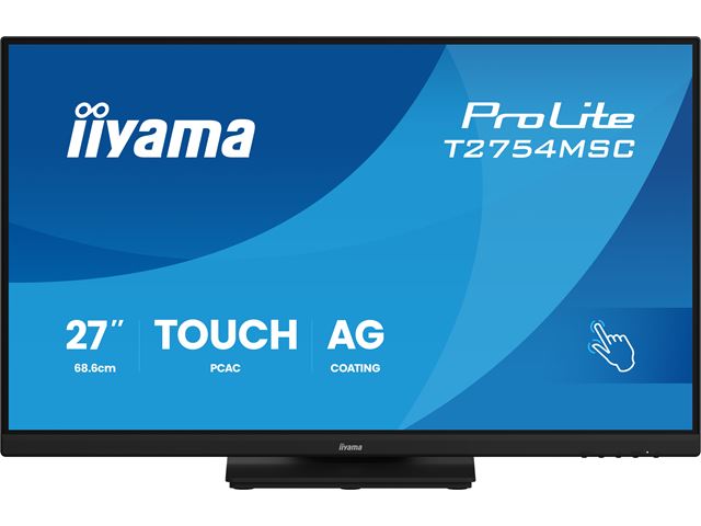 iiyama ProLite touch screen monitor T2754MSC-B2AG 27" Black, IPS, Full HD, Projective Capacitive 10pt touch, HDMI, Anti-Glare image 15