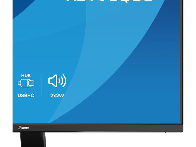iiyama ProLite monitor X2793QSU-B1, 27" IPS, 75Hz, Black, 4-side slim bezel and QHD Res 2560×1440, HDMI, Display Port, USB Hub image 6