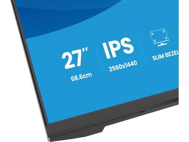 iiyama ProLite monitor X2793QSU-B1, 27" IPS, 75Hz, Black, 4-side slim bezel and QHD Res 2560×1440, HDMI, Display Port, USB Hub image 8
