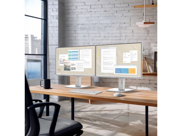 iiyama ProLite monitor XB2797QSU-W1 27" IPS, Height Adjustable, 2560x1440, 4-side slim bezel, 75hz, White, HDMI, Display Port, image 1
