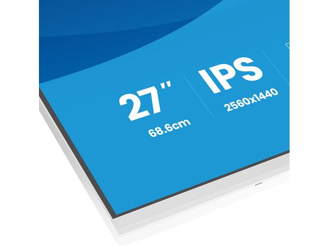 iiyama ProLite monitor XB2797QSU-W1 27" IPS, Height Adjustable, 2560x1440, 4-side slim bezel, 75hz, White, HDMI, Display Port, image 16