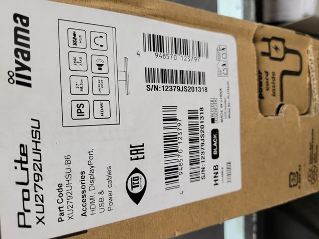BOX OPENED iiyama ProLite monitor XU2792UHSU-B6 27", IPS, 4k, HDMI, DisplayPort, USB Hub, Dynamic Power Saving (DPS) image 6