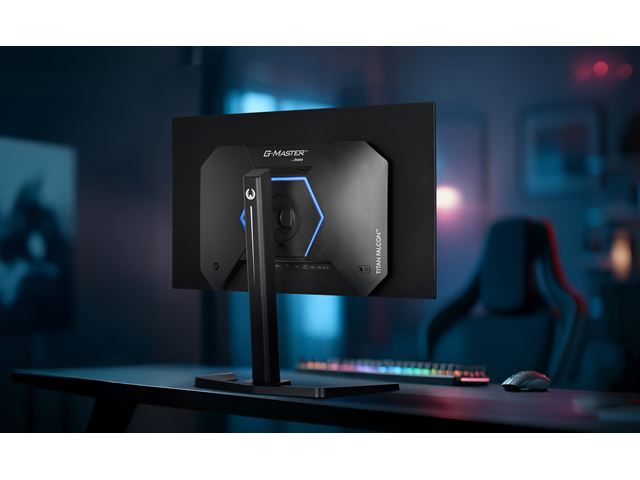 iiyama G-Master Titan Falcon gaming monitor GOB2701QSC-B1 27" with META3 OLED 4th generation panel, 2560x1440 res, 165Hz, 0.03ms, HDMI, Display Port, USB-C, USB Hub image 8