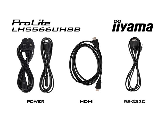 iiyama ProLite monitor LH5566UHSB-B1AG 50", Digital Signage, VA, HDMI, 4K, 24/7, Landscape/Portrait, Media Player, 800cd/m² panel for illuminating communication, Anti-Glare image 12