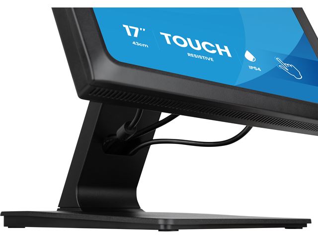 iiyama ProLite monitor T1731SR-B2S 17" Black, 5:4, Resistive single touch, HDMI, Display Port, IP54 rated image 3