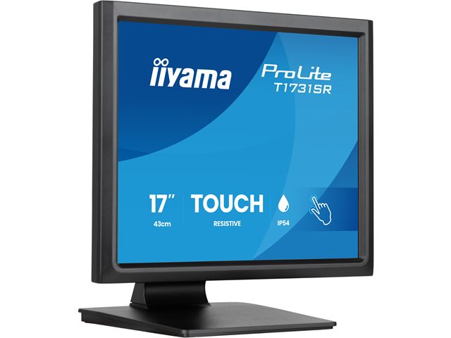 iiyama ProLite monitor T1731SR-B2S 17" Black, 5:4, Resistive single touch, HDMI, Display Port, IP54 rated image 5