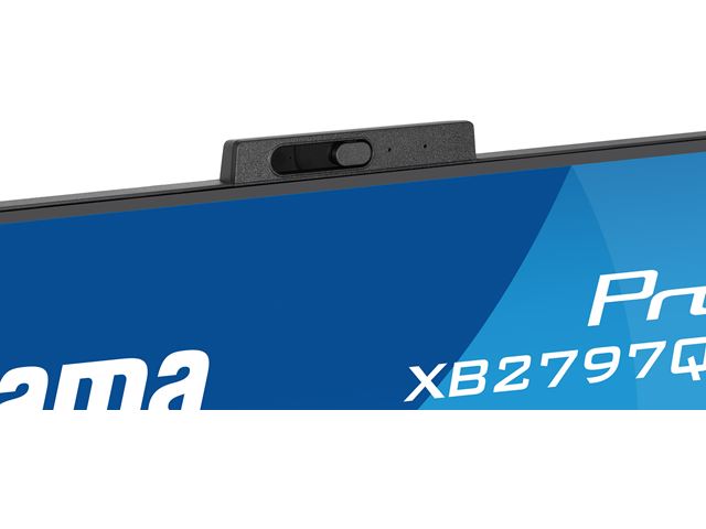 iiyama ProLite monitor XB2797QSNPH-B1 27" IPS, built-in Windows Hello camera and microphone, QHD resolution, KVM switch, Height Adjustable, 3-side borderless design image 21