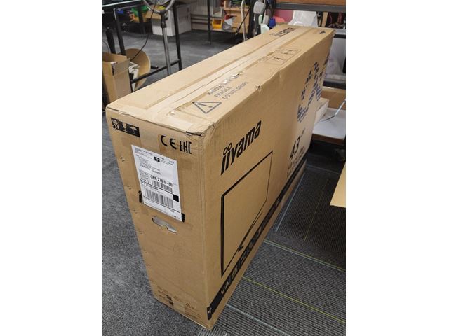 BOX OPENED: iiyama Prolite monitor X4373UHSU-B2 VA LED, USB-C, 4K, Picture-by/in-Picture, USB hub, flicker free, KVM Switch image 0
