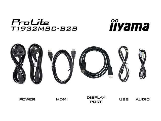 iiyama ProLite monitor T1932MSC-B2S 19", Projective Capacitive 10pt touch, IPS, Scratch resistant, Edge to edge glass, 5:4, HDMI, DisplayPort, Water and dust protection image 15