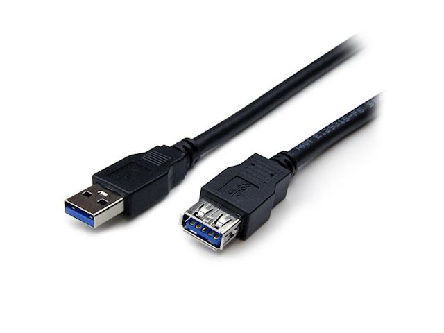 StarTech USB3SEXT6BK  (6 feet) Black SuperSpeed USB 3.0 Extension Cable A to A - M/F image 0