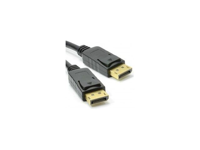 DPG-002011 DisplayPort Male Plug to Plug Video Cable GOLD 1m LOCKING image 0