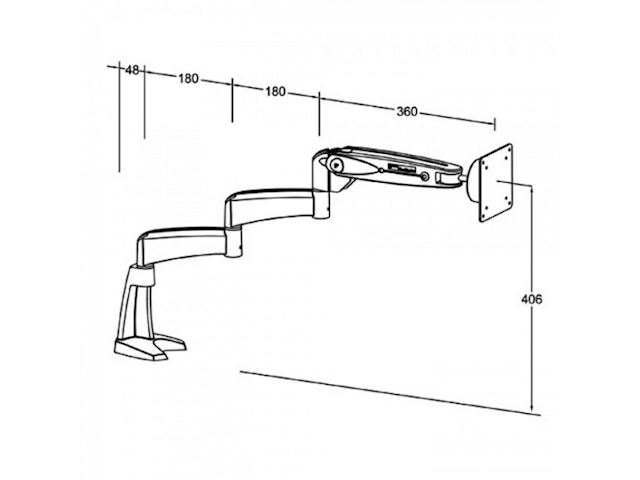 ErgoMounts EMVP502S VisionPro 500 Desk Mount Monitor Arm image 1