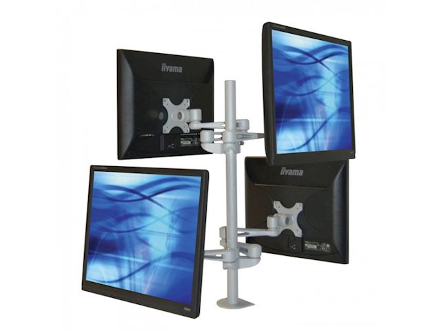 Ergomounts EMUV440DC UltraView 440 Quad Monitor Arm Desk Mount Clamp image 1