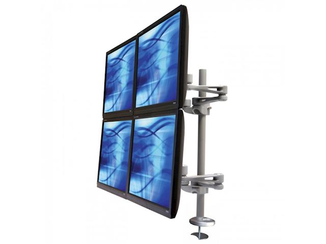 Ergomounts EMUV440TD UltraView 400 Quad Monitor Through Desk Arm  image 0