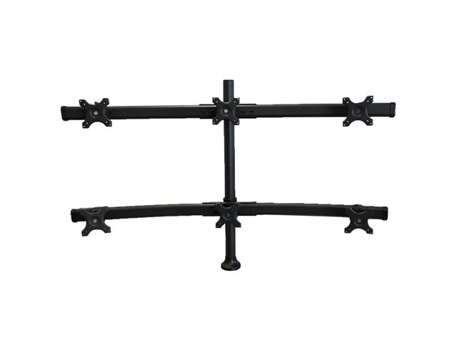 ErgoMounts EMTX-3x2-TD Titan series Six Monitor Desk Mount, through desk image 0