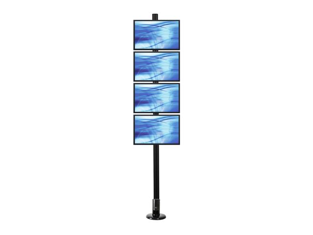 ErgoMounts EMVPF1500X-1x4 VisionPro F1500X Quad Vertical Floor Stand image 0