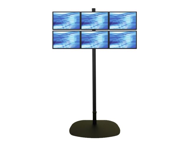 ErgoMounts EMVPF1500X-3x2 VisionPro F1500X 6 Way Horizontal Floor Stand image 0