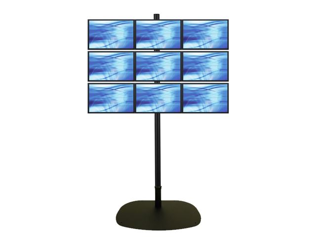 ErgoMounts EMVPF1500X-3x3 VisionPro F1500X 9 Way Floor Stand image 0