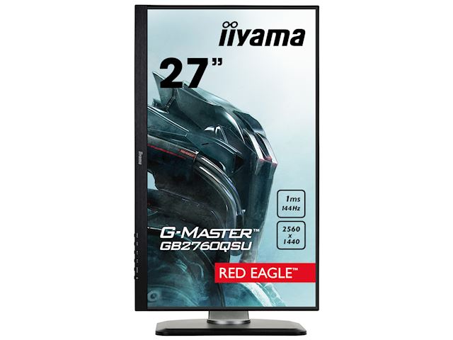 iiyama G-Master Red Eagle gaming monitor GB2760QSU-B1 27" Black, 2560 x 1440, 1ms, 144hz, FreeSync, HDMI, Display Port,Height Adjustable image 3