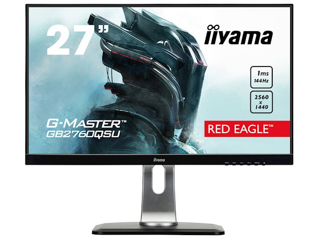 iiyama G-Master Red Eagle gaming monitor GB2760QSU-B1 27" Black, 2560 x 1440, 1ms, 144hz, FreeSync, HDMI, Display Port,Height Adjustable image 0