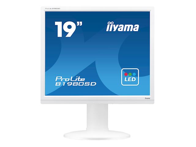 iiyama ProLite monitor B1980D-W1 19" 5:4, Height Adjustable, White image 3