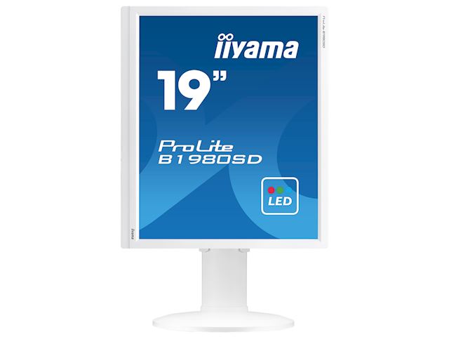 iiyama ProLite monitor B1980D-W1 19" 5:4, Height Adjustable, White image 7