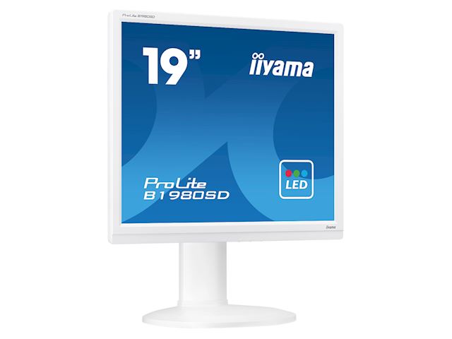 iiyama ProLite monitor B1980D-W1 19" 5:4, Height Adjustable, White image 4