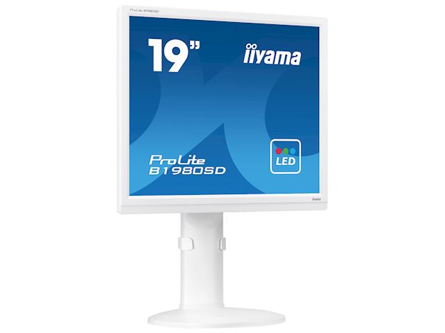 iiyama ProLite monitor B1980D-W1 19" 5:4, Height Adjustable, White image 1