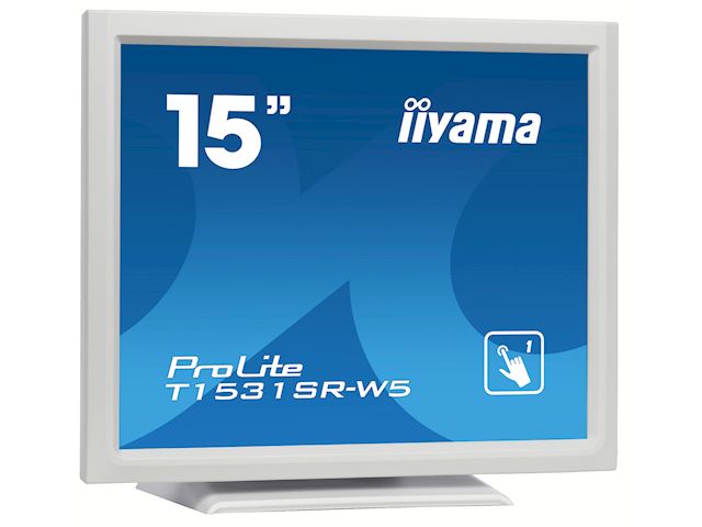 iiyama ProLite monitor T1531SR-W5 15" White, 5:4, Resistive single touch image 1