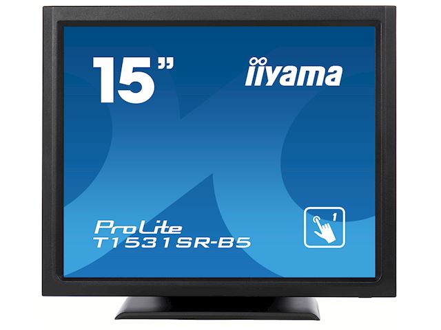 iiyama ProLite monitor T1531SR-B5 15" Black, 5:4 Resistive single touch, HDMI, Display Port image 0