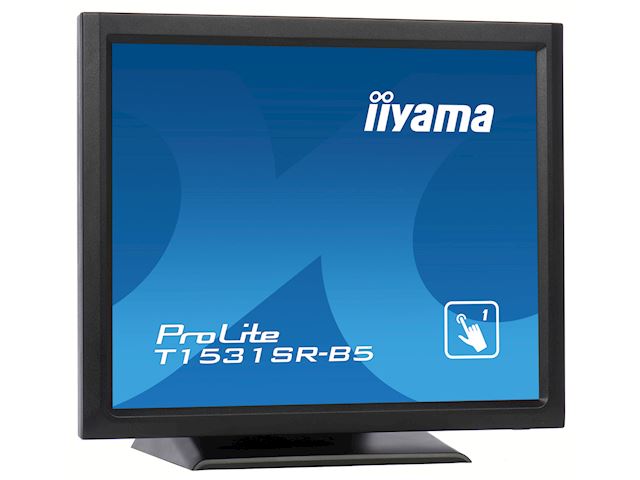 iiyama ProLite monitor T1531SR-B5 15" Black, 5:4 Resistive single touch, HDMI, Display Port image 3